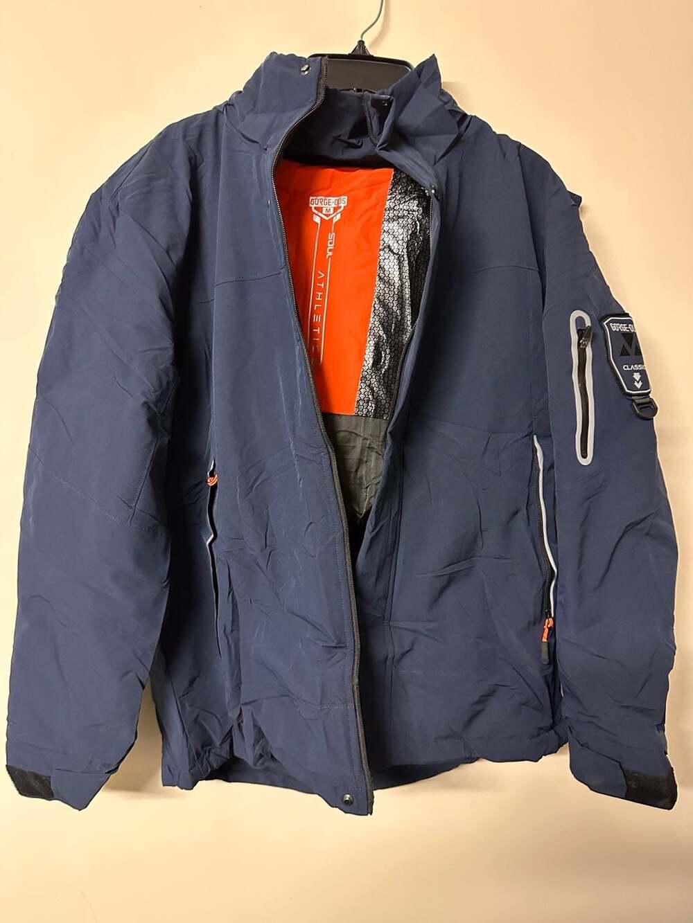 Gorge-ous Heated Jacket Size M Navy Blue USB Powered